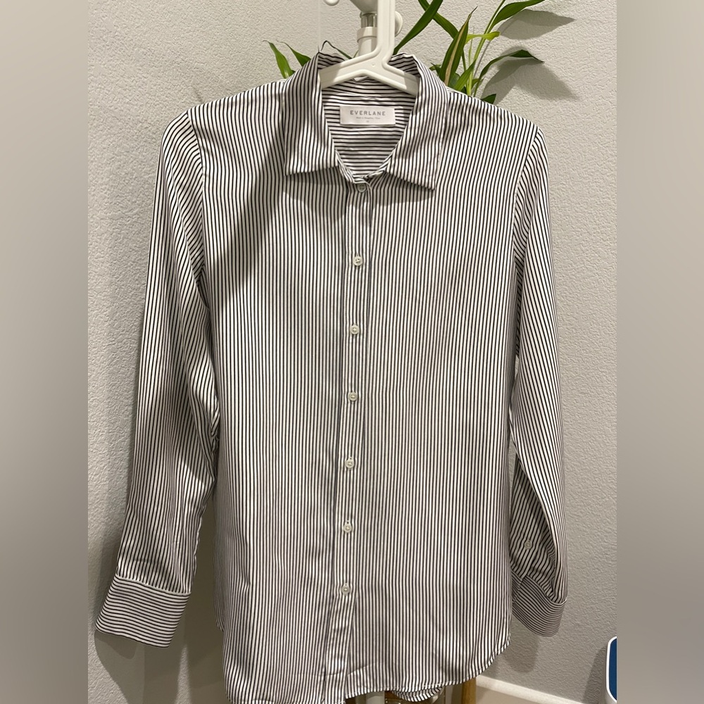 Everlane clean silk relaxed shirt